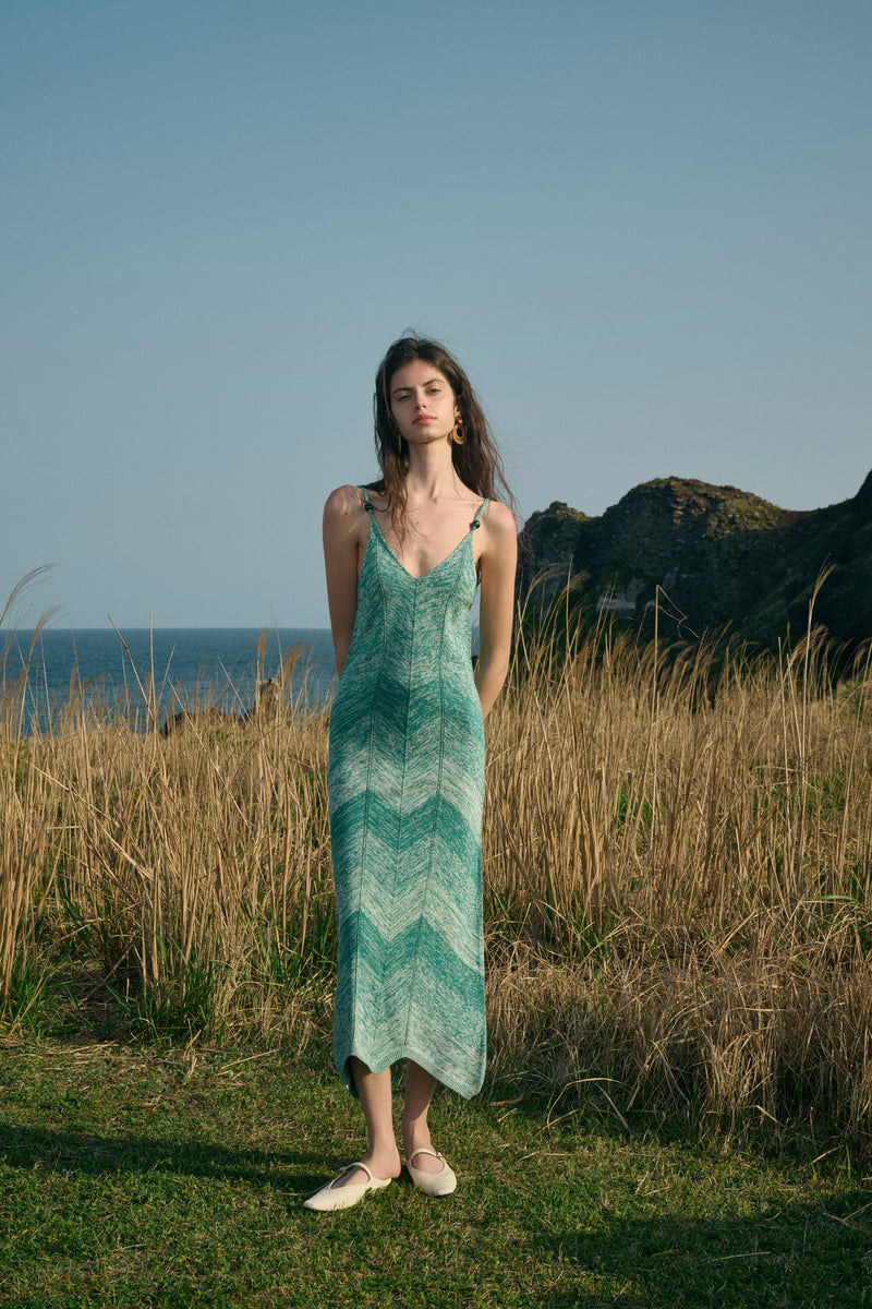 Open V back dress