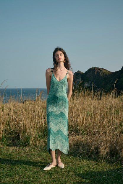 Open V back dress