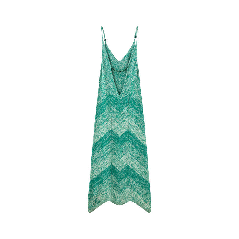 Open V back dress