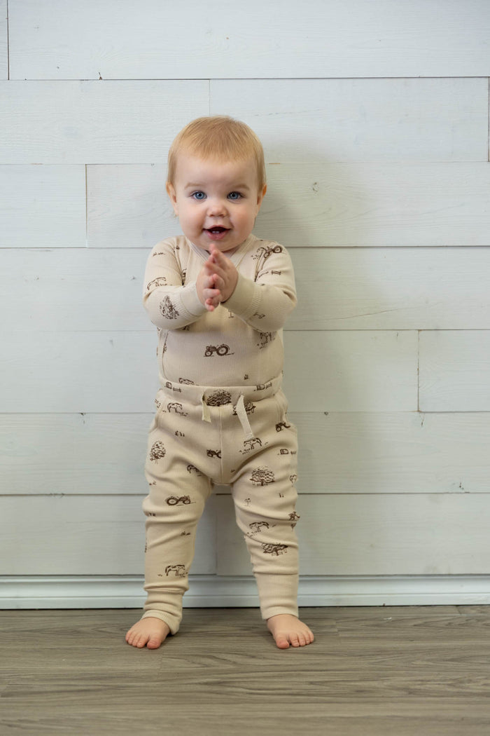 Organic Kimono Onesie & Pant Set Farm