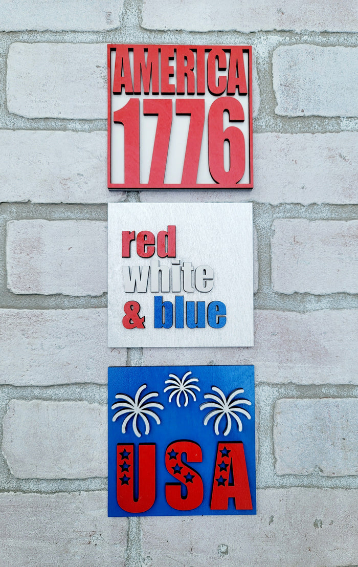 Patriotic- Set of 3- wholesale