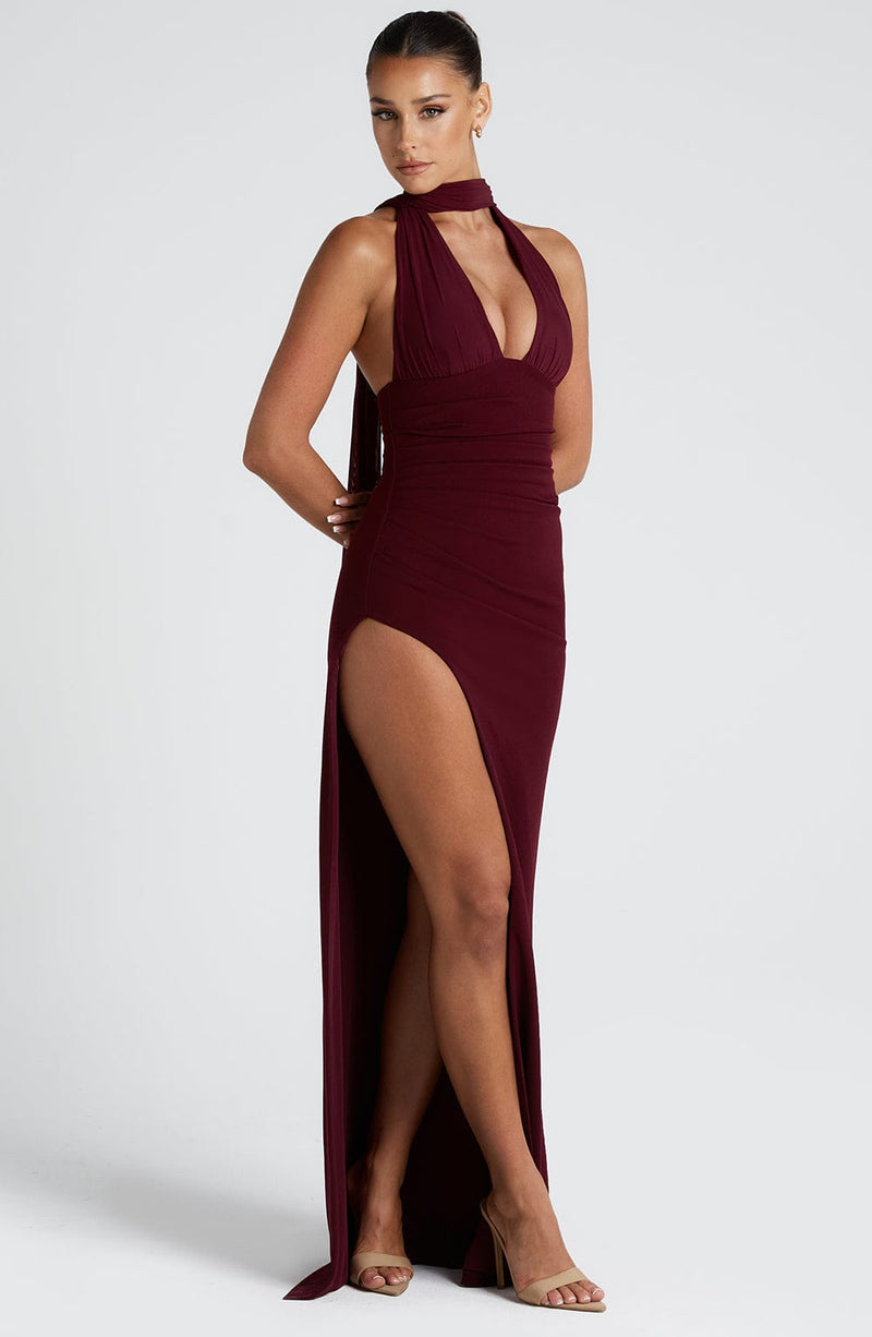 Paulina Maxi Dress - Cherry Lacquer Dress Babyboo Fashion Premium Exclusive Design