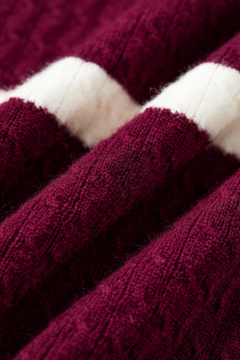 Pearl tassel wool dress