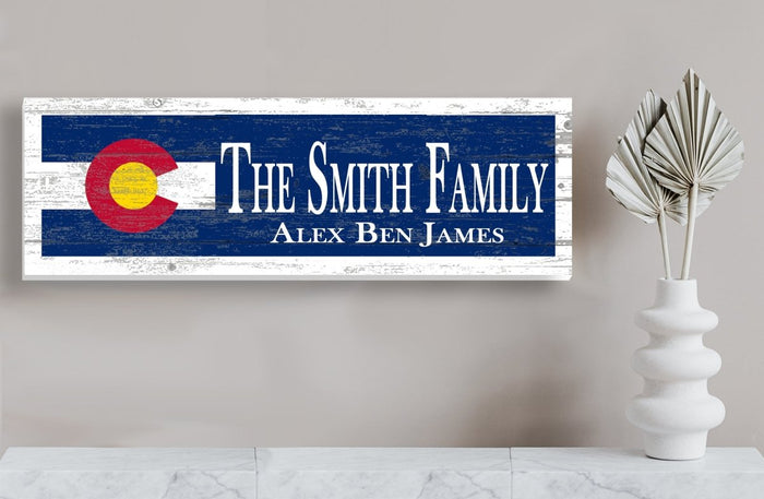 Custom Colorado Flag Sign