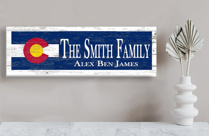 Custom Colorado Flag Sign