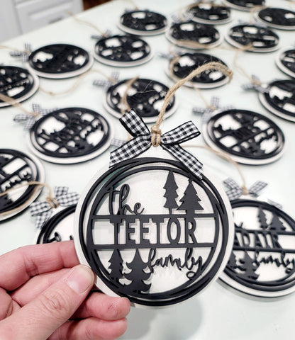Personalized Family Name Ornament