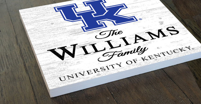 Personalized Kentucky Wildcats Family Name Sign – Custom University of Kentucky Wood Wall Decor – Wildcats Gift