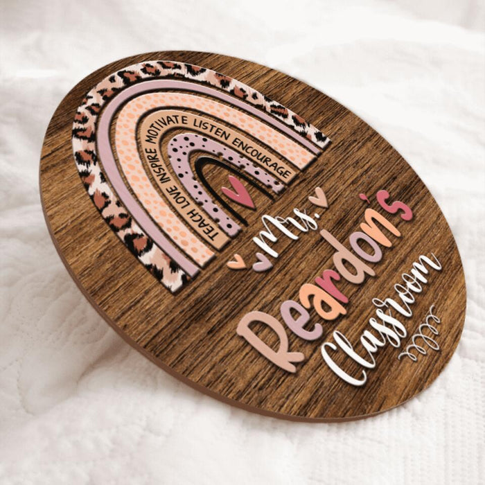 Personalized Name Welcome Teacher Door Hangers - Best Christmas Gift Ideas For Teachers