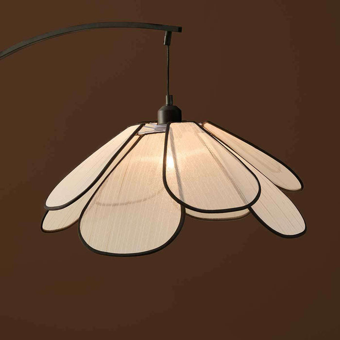 Petal Arched Marble Base Floor Lamp