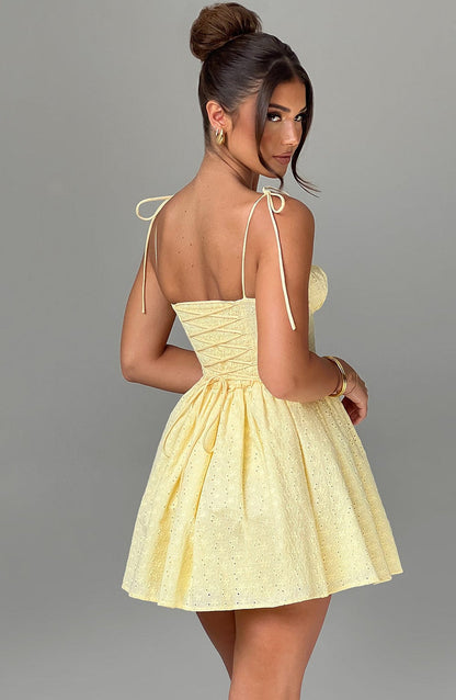 Phoebe Mini Dress - Lemon Dress Babyboo Fashion Premium Exclusive Design