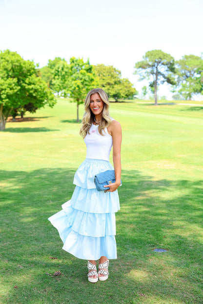 Piper Skirt - Sky Blue