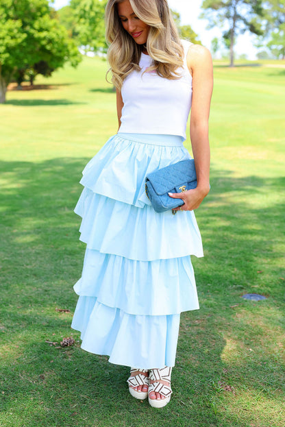 Piper Skirt - Sky Blue