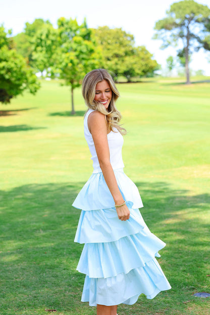 Piper Skirt - Sky Blue