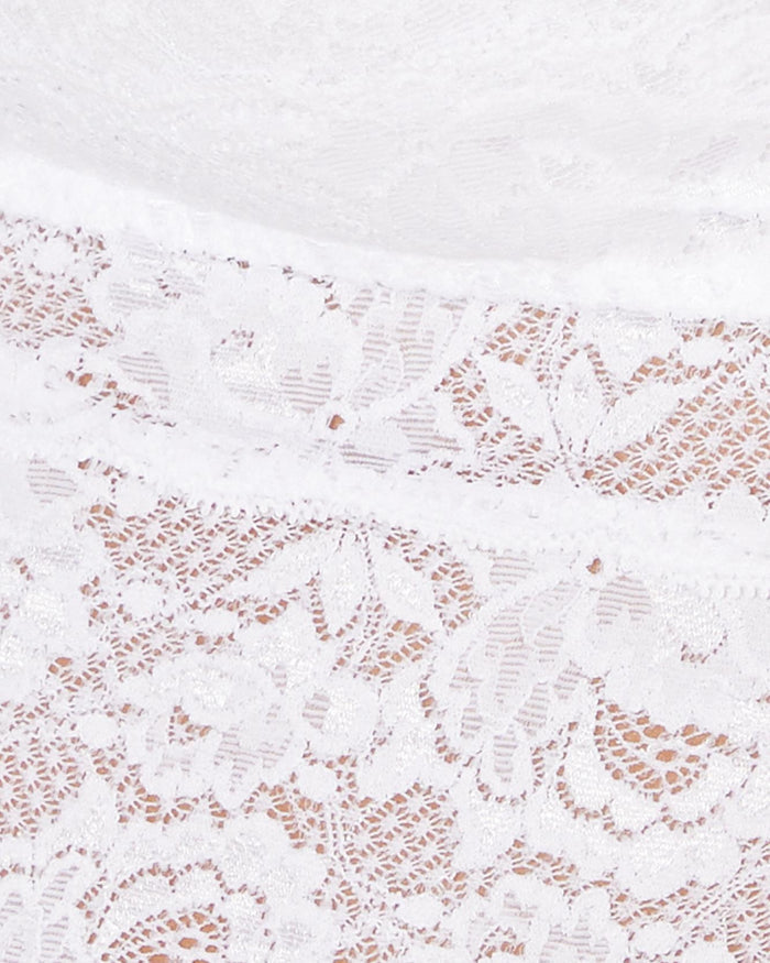 White Bralette - Never Say Never Plungie Bralette