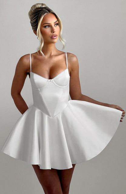 Poppy Mini Dress - Ivory Dress Babyboo Fashion Premium Exclusive Design