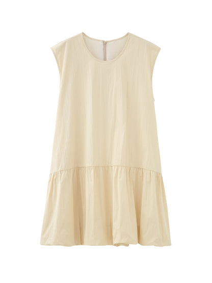 Puffball hem mini dress
