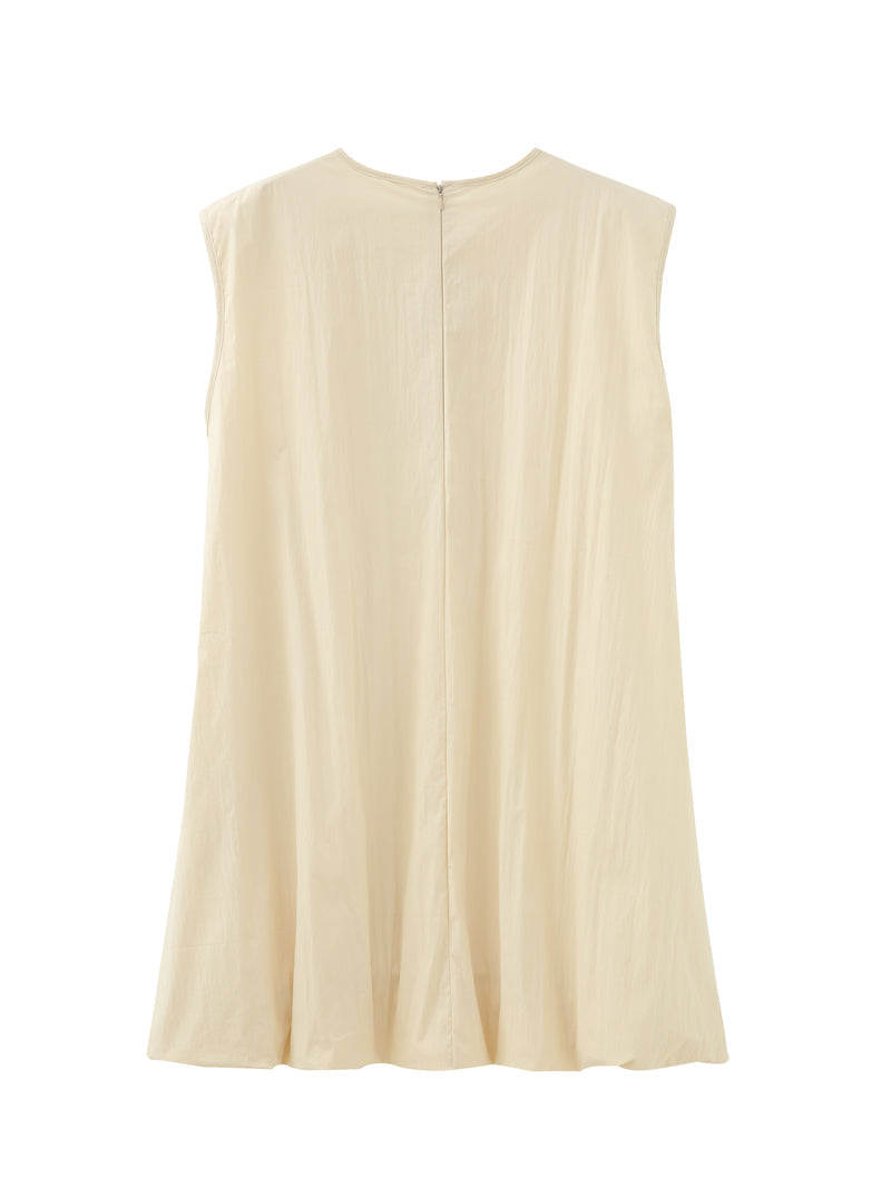 Puffball hem mini dress
