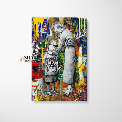 Punks Not Dead Canvas Wall Art