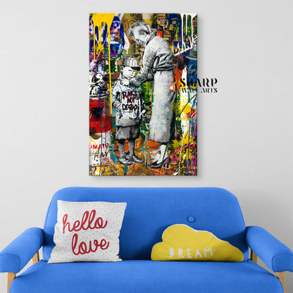 Punks Not Dead Canvas Wall Art
