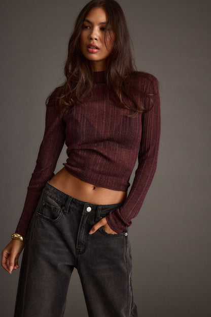 Back view of the top showing the silhouette and fit.