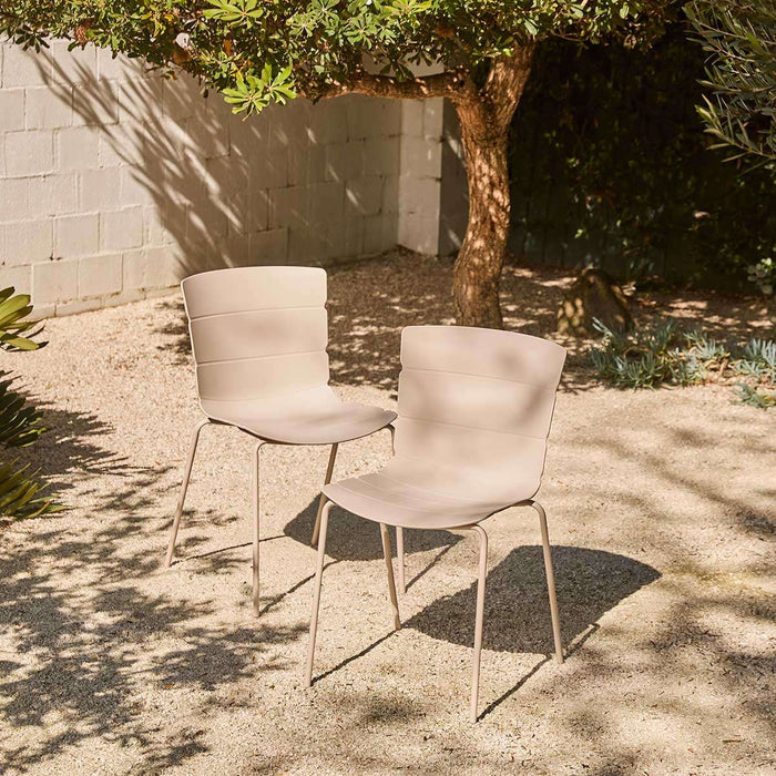 Ravello Indoor/Outdoor Dining Chair - Set of Two - Beige