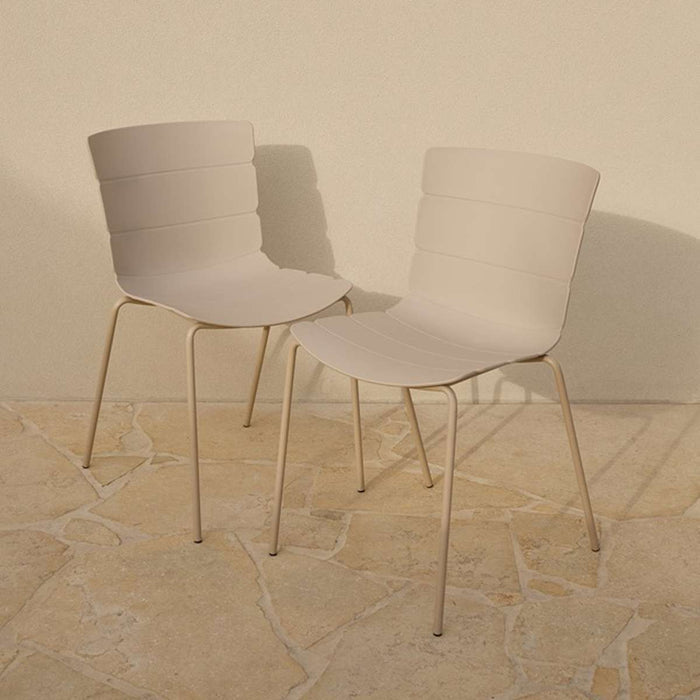 Ravello Indoor/Outdoor Dining Chair - Set of Two - Beige
