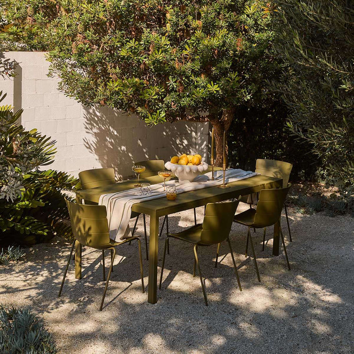 Ravello Indoor/Outdoor Dining Chair - Set of Two - Olive Green