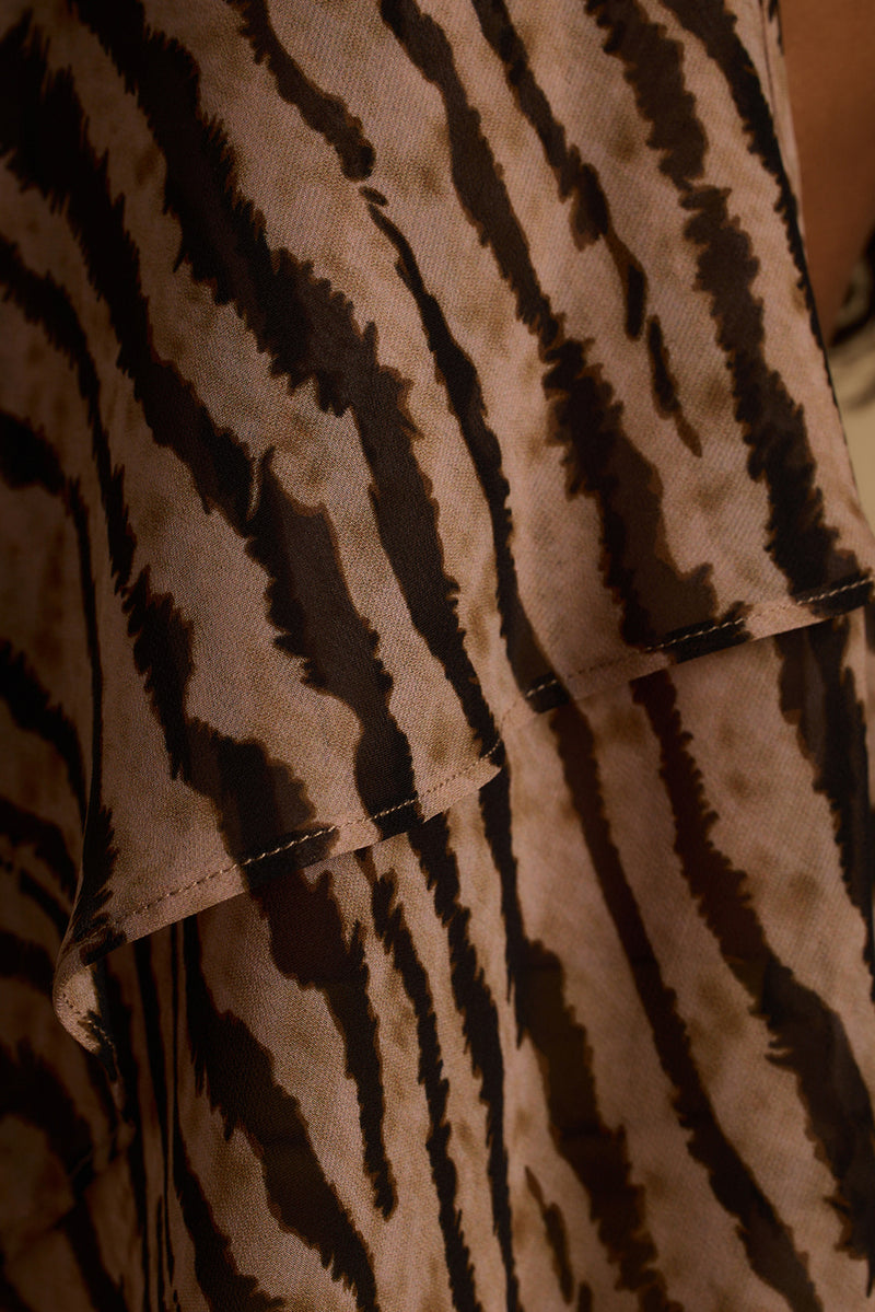 Rayna Tiger Stripe Halter Top