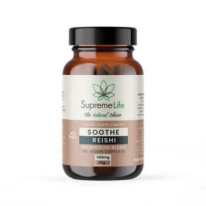 Reishi Mushroom Vegan Capsules - Soothe (500mg)