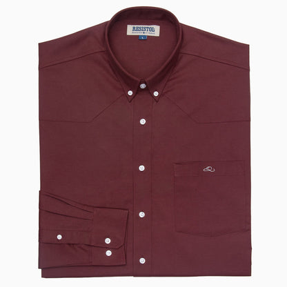 Resistol Dress Shirt - Wine - RESISTOL Cowboy Hats