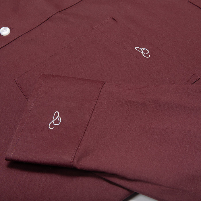 Resistol Dress Shirt - Wine - RESISTOL Cowboy Hats