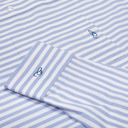 Resistol Marketing Shirt - Blue & White Stripe - RESISTOL Cowboy Hats