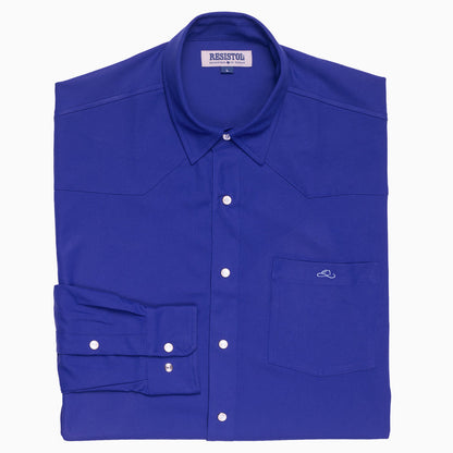 Resistol Performance Shirt - Blue - RESISTOL Cowboy Hats