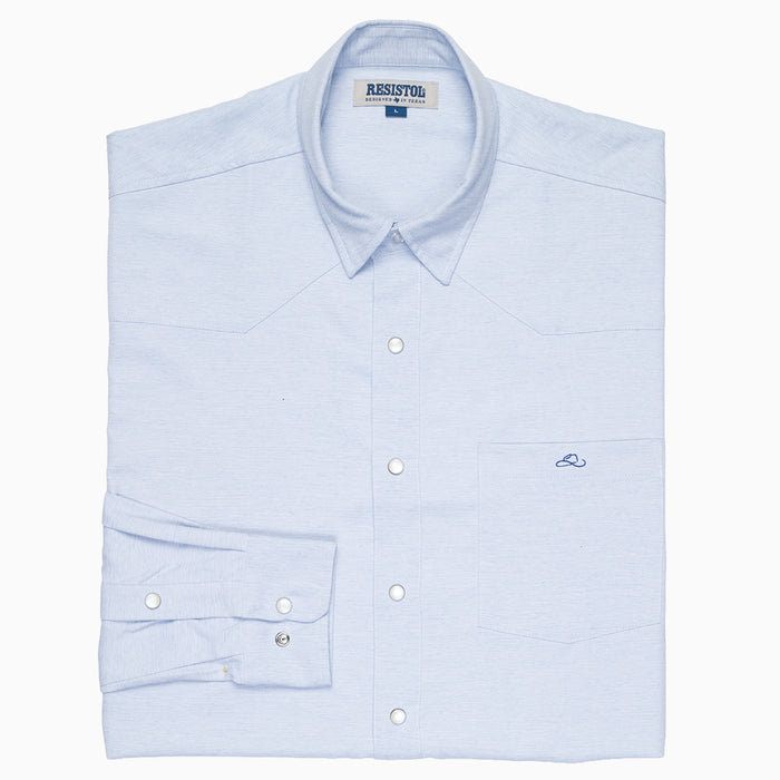 Resistol Performance Shirt - Light Blue - RESISTOL Cowboy Hats