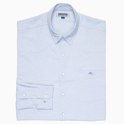Resistol Performance Shirt - Light Blue - RESISTOL Cowboy Hats