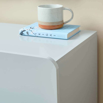 Robbie Two Drawer Bedside Table - Pale Blue
