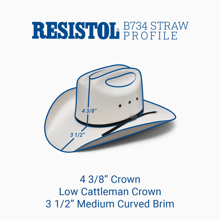 Rodeo Jr. Youth Straw Cowboy Hat - RESISTOL Cowboy Hats