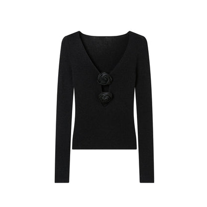 Rosette knit top