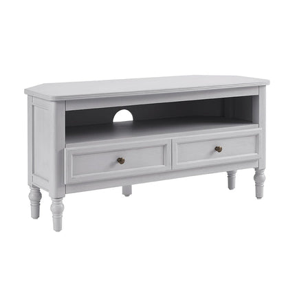 Ruby Corner TV Unit - Washed Stone - DUSK