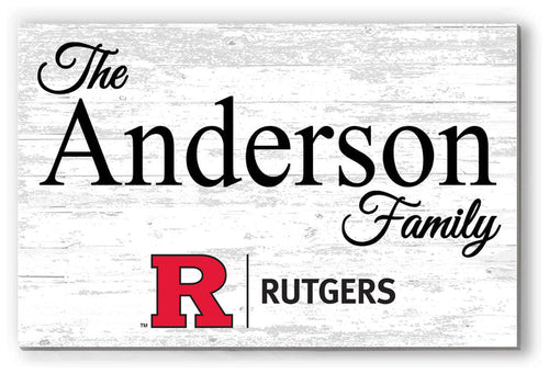 Rutgers Family Name Sign for RU Alumni, Fans or Graduation - Broad Bay Personalized Gifts Shipped Fast
