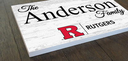 Rutgers Family Name Sign for RU Alumni, Fans or Graduation - Broad Bay Personalized Gifts Shipped Fast