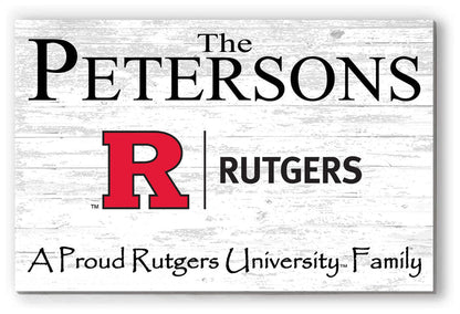 Rutgers Family Name Sign for RU Alumni, Fans or Graduation - Broad Bay Personalized Gifts Shipped Fast