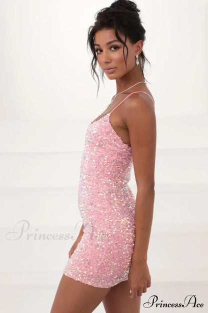 Iridescent Sequin Stylish Bodycon Dress