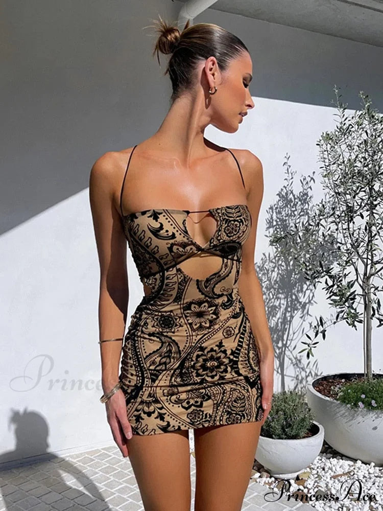 Samantha Elegant Mini Dress Black / S