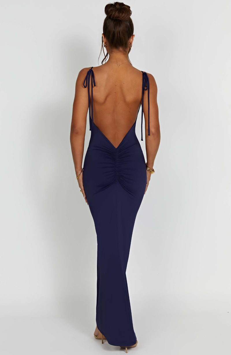 Sanya Maxi Dress - Navy Dress Babyboo Fashion Premium Exclusive Design