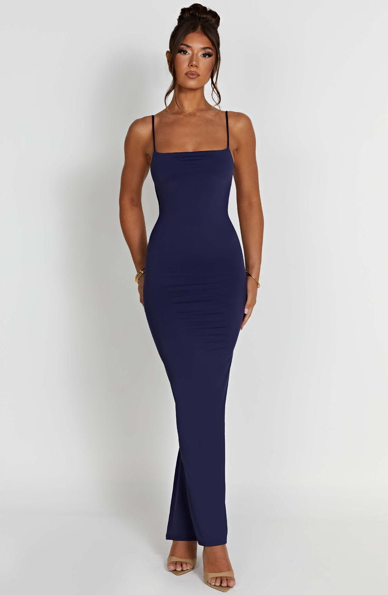 Sanya Maxi Dress - Navy Dress Babyboo Fashion Premium Exclusive Design