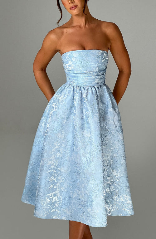 Saoirse Midi Dress - Blue Dress Babyboo Fashion Premium Exclusive Design