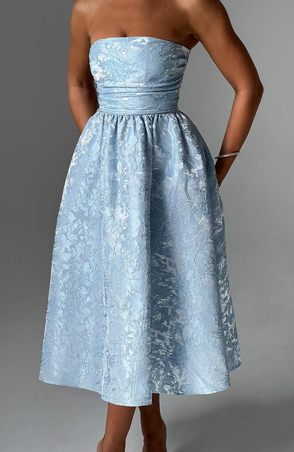 Saoirse Midi Dress - Blue Dress Babyboo Fashion Premium Exclusive Design