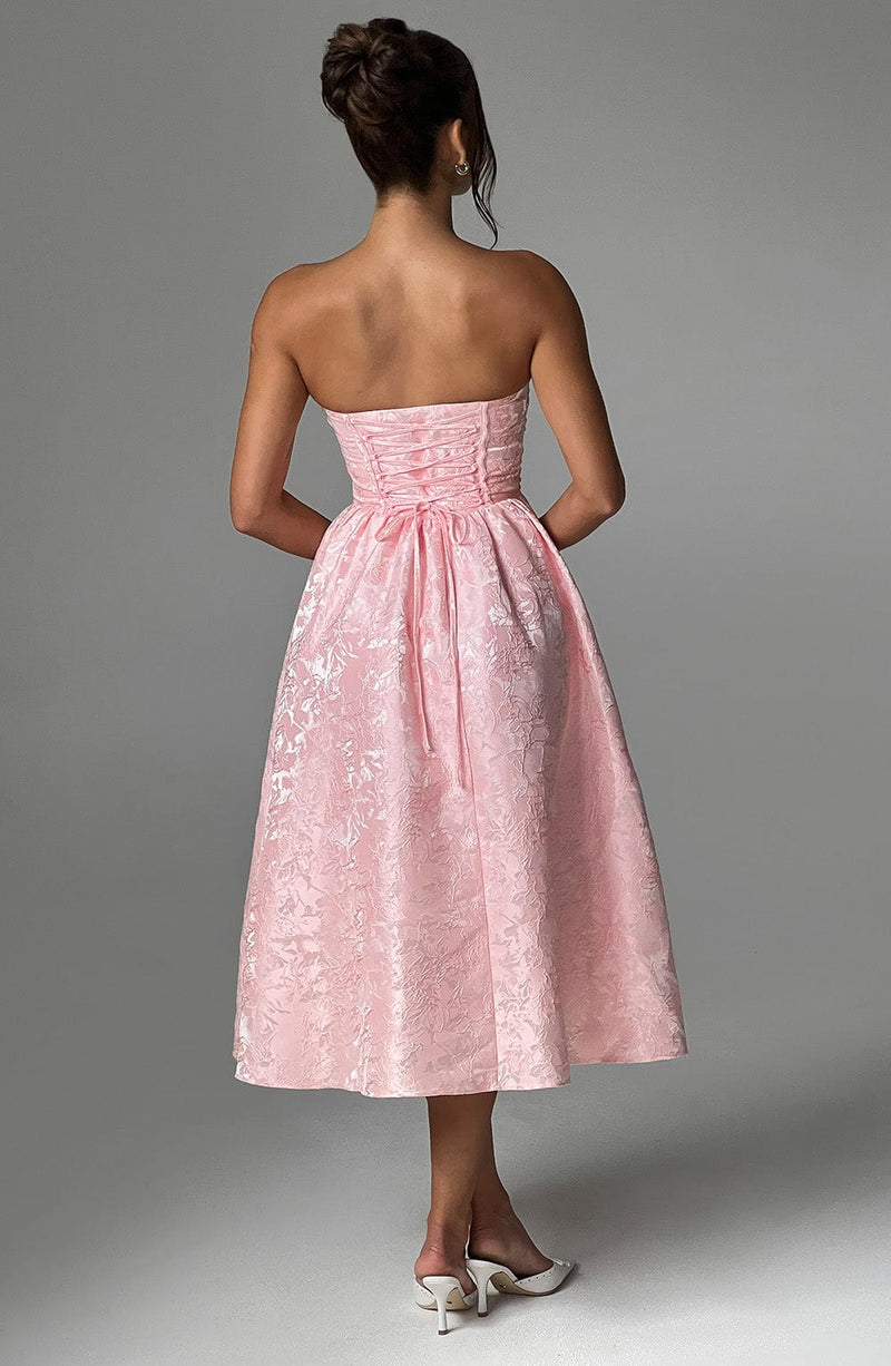 Saoirse Midi Dress - Blush Dress Babyboo Fashion Premium Exclusive Design