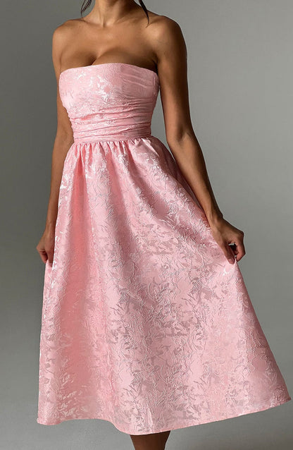 Saoirse Midi Dress - Blush Dress Babyboo Fashion Premium Exclusive Design